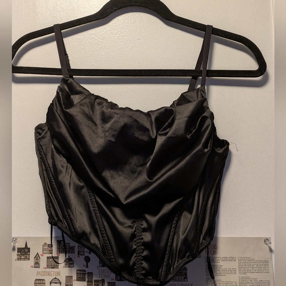Urban Outfitters Black Bustier Corset Like New Medium
